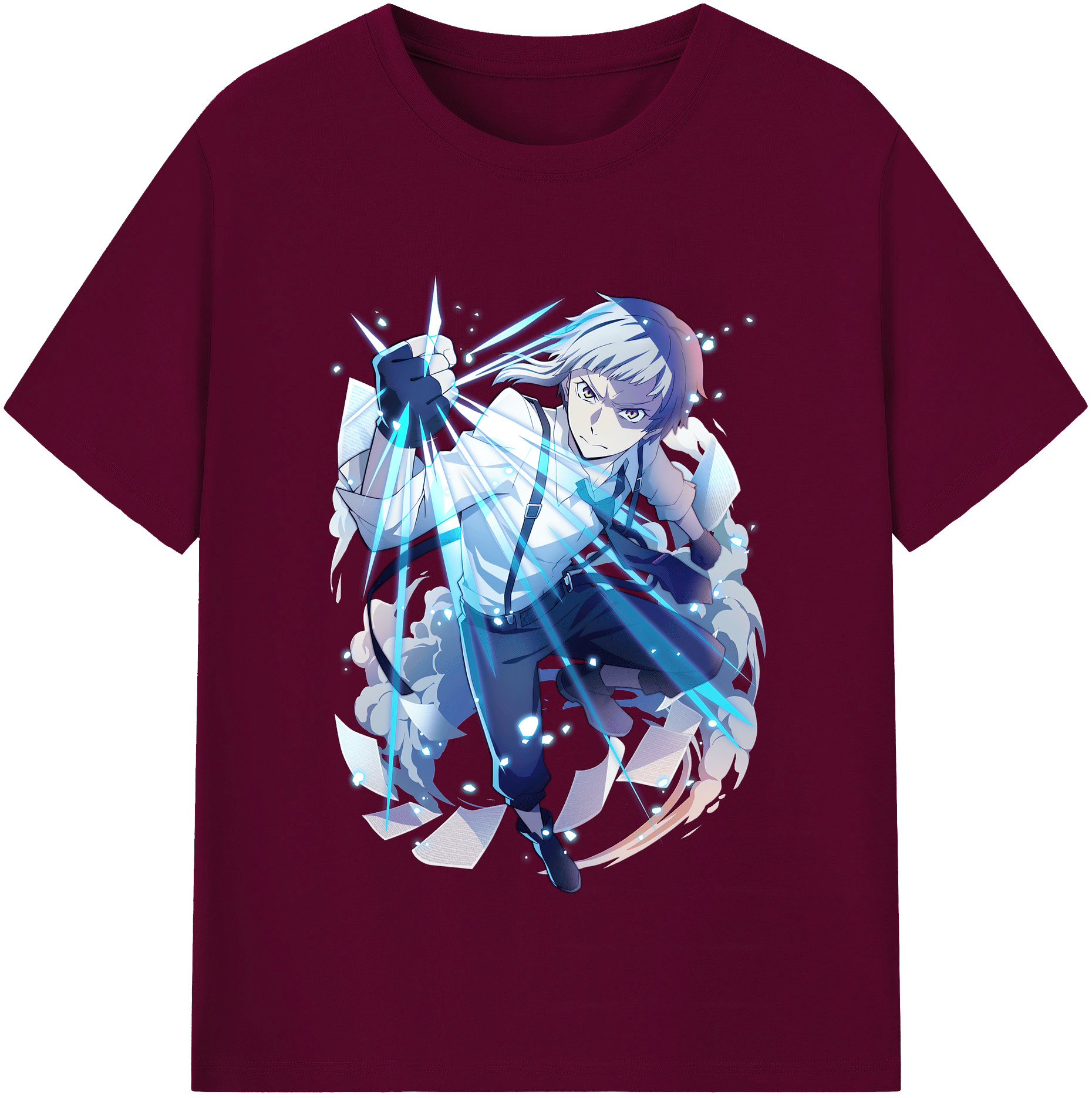 （画像用） 文豪ストレイドッグス Bungo Stray Dogs レディースカジュアルプリントTシャツ（綿100％）